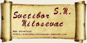 Svetibor Miloševac vizit kartica